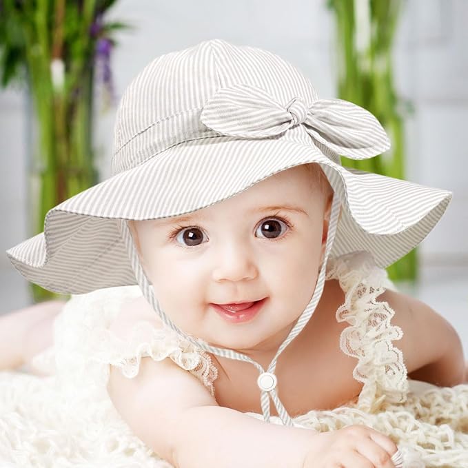 Baby Girl Sun Hat Summer Foldable Beach Hats - Image 6
