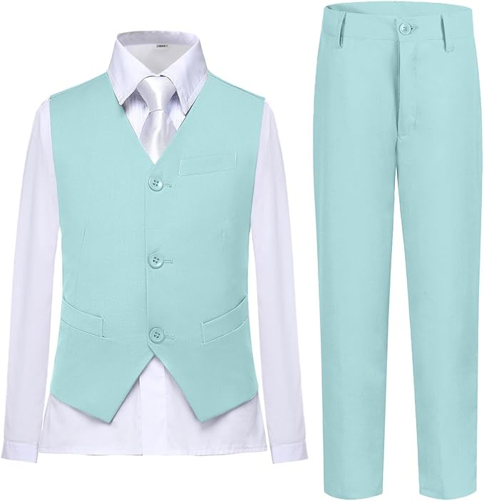 Boys Vest Set Formal Dress Suits Wedding Outfit Dresswear by Lycody
