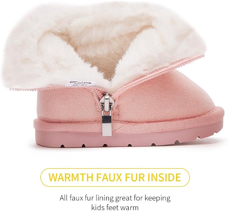BMCiTYBM Girls Boys Snow Boots Warm Winter Fur Lined Baby Shoes - Image 4