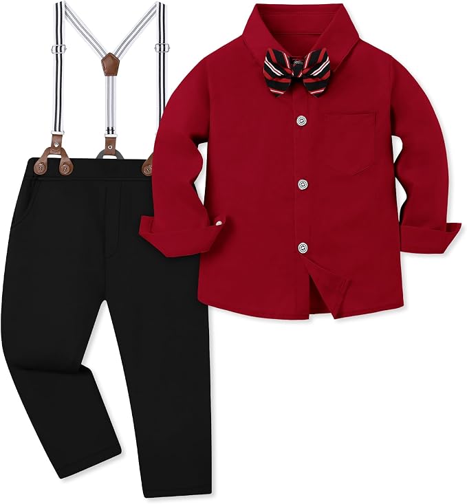 nilikastta Boy Suit Toddler Boy Outfit Boy Dress Shirt by Nilikastta