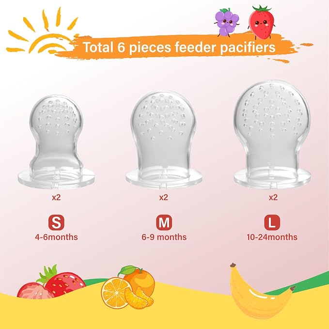 Baby Fruit Feeder, Teething Toys, Silicone teethers - Image 4