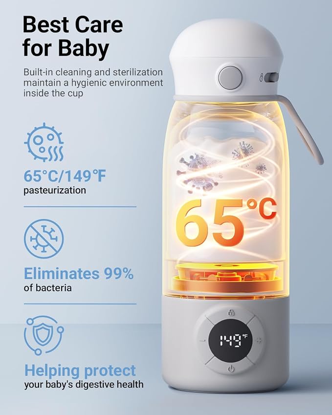 Bear Portable Bottle Warmer for Travel, Milk Warmer for Breastmilk Formula - Image 7