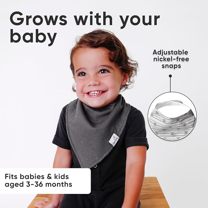 Copper Pearl 6 Pack Soft Cotton Baby Bibs - Image 5