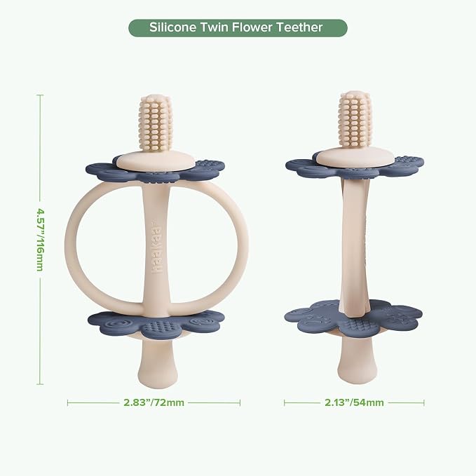 haakaa Silicone Teething Toy, Nipple-Shaped End - Image 9