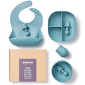 SAMiGO Silicone Baby Feeding Set, Baby Led Weaning Supplies, Suction Bowl Plate by SAMiGO