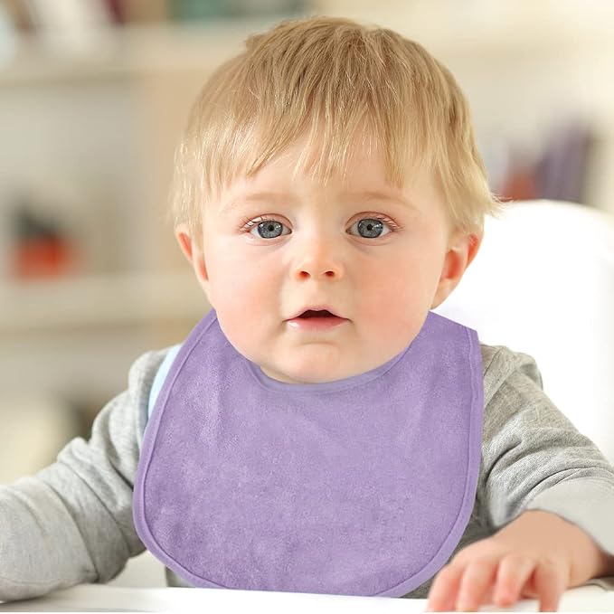 Vicloon Baby Bibs, Baby Bibs for Girls & Boys, Terry Drool Cotton Bibs - Image 6