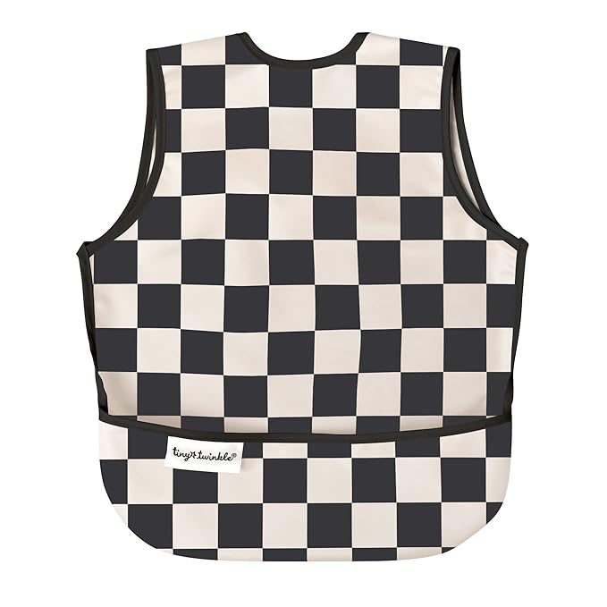 Twinkle Short Sleeve Apron Baby & Toddler Bib – Waterproof, Mess-Proof Bibs by TinyTwinkle