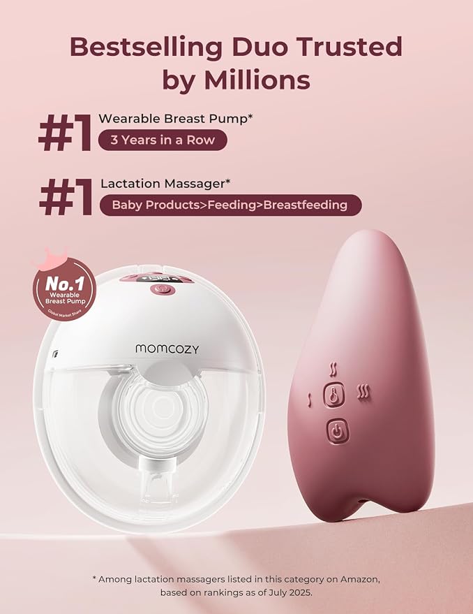 Momcozy M5 Breast Pump & A1 Lactation Massager Combo -Wearable Breast Pump - Image 6