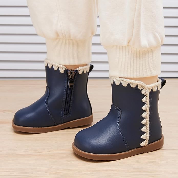 BMCiTYBM Baby Boys Girls Boots Infant Shoes First Walking Booties - Image 2
