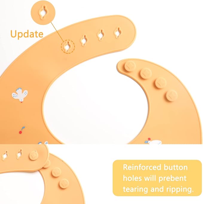 Baby Silicone Feeding Bibs - Image 5