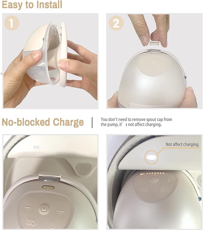 6pcs Replacement Spout Cap for eufy Wearable Breast Pump E/20/E10/S1/S1 Pro - Image 5