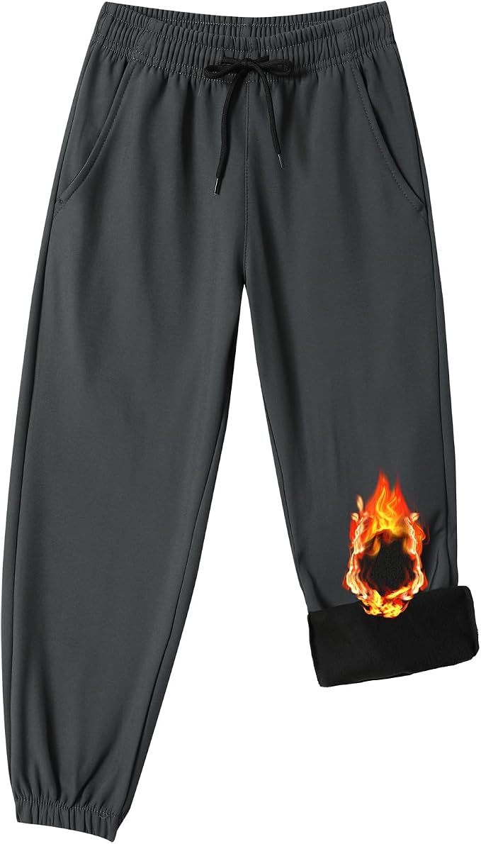 Toddler Fleece Lined Warm Joggers - Image 2