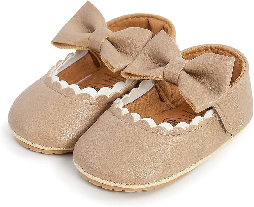 COSANKIM Baby Girls Mary Jane Flats Shoes Anti-Slip Rubber Sole Infant Toddler - Image 3