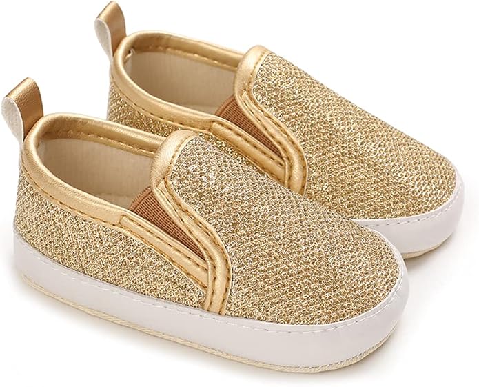 LONSOEN Baby Girls Boys Loafers Prewalker Dress Crib Shoes - Image 3