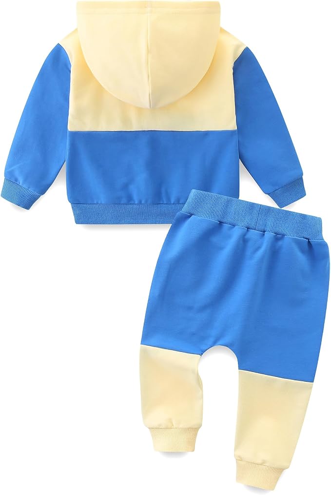 Baby Boy Outfits Short Long Sleeve Pants Clothes Set Spring Summer Hooded - Image 2