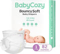 Babycozy Boucy Newborn Diapers for Sensitive Skin, Hypoallergenic Disposable by BabyCozy
