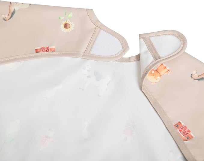 Ali+Oli Smock Bibs for Babies, BPA-Free Oeko-Tex Certified, Waterproof Baby - Image 10
