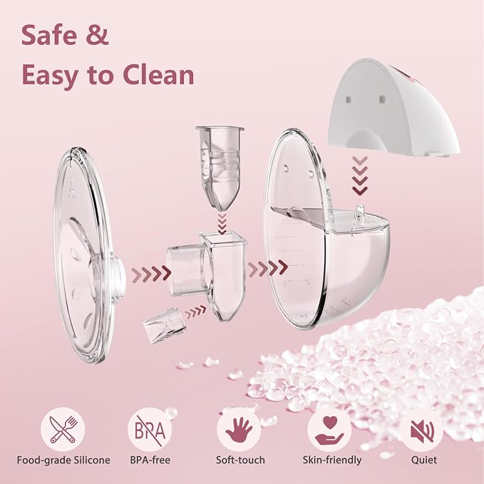 Wearable Electric Breast Pump, Hands-Free Breastfeeding Pump - Image 6