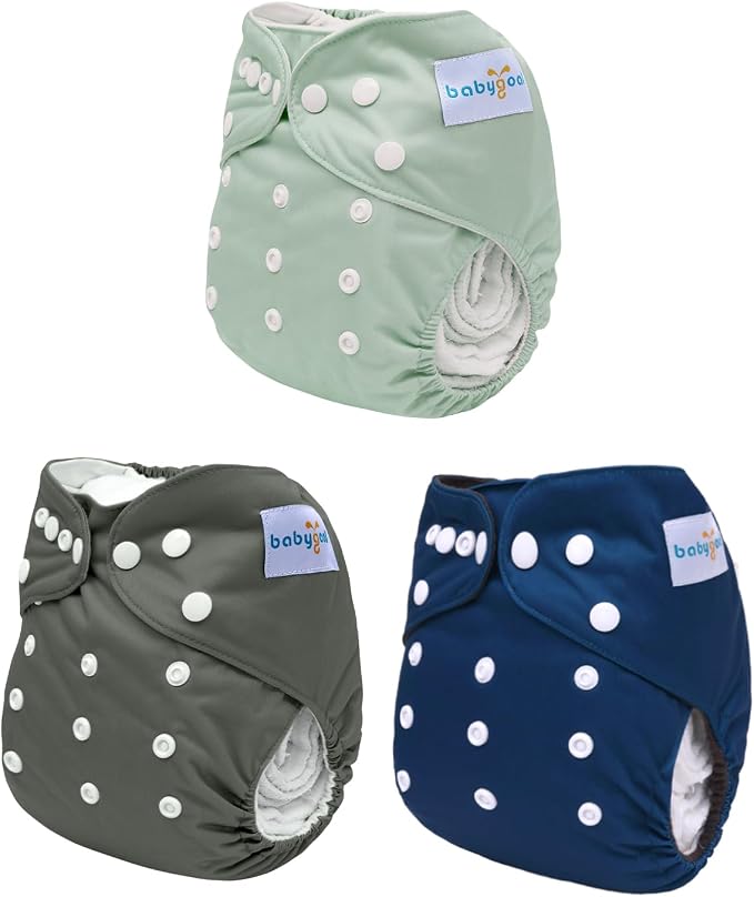 babygoal Reusable Charcoal Cloth Diapers - Image 2