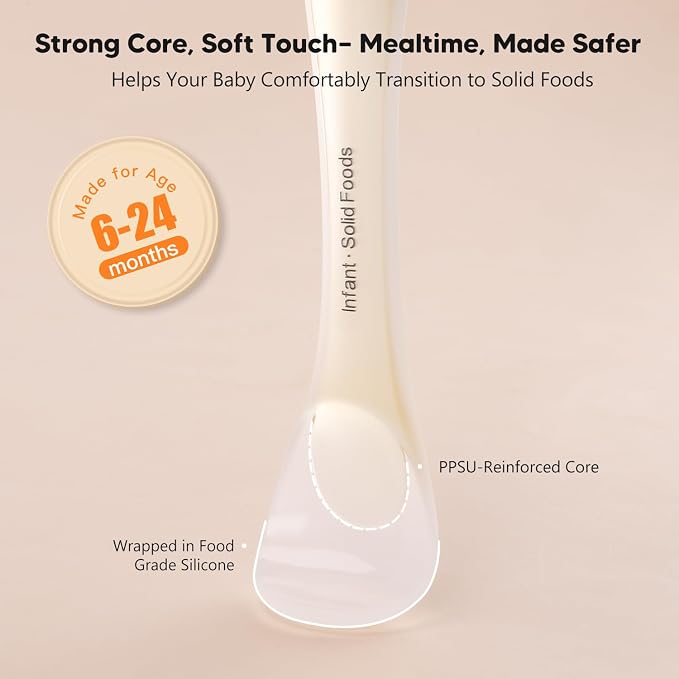 Silicone Baby Spoons 2-Pack - Image 4