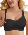 As Fairy Nursing Bras for Breastfeeding Mesh Lace Seamless Maternity Bra by AsFairy