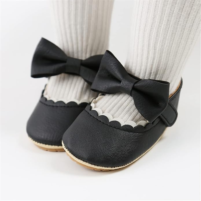 COSANKIM Baby Girls Mary Jane Flats Shoes Anti-Slip Rubber Sole Infant Toddler - Image 2