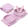 Silicone Foldable Novelty Dinner Plates, Suction Plates by YAHAA
