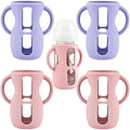 4 Pack Silicone Sleeves for Avent Natural Glass Baby Bottles, Silicone and by Unknown