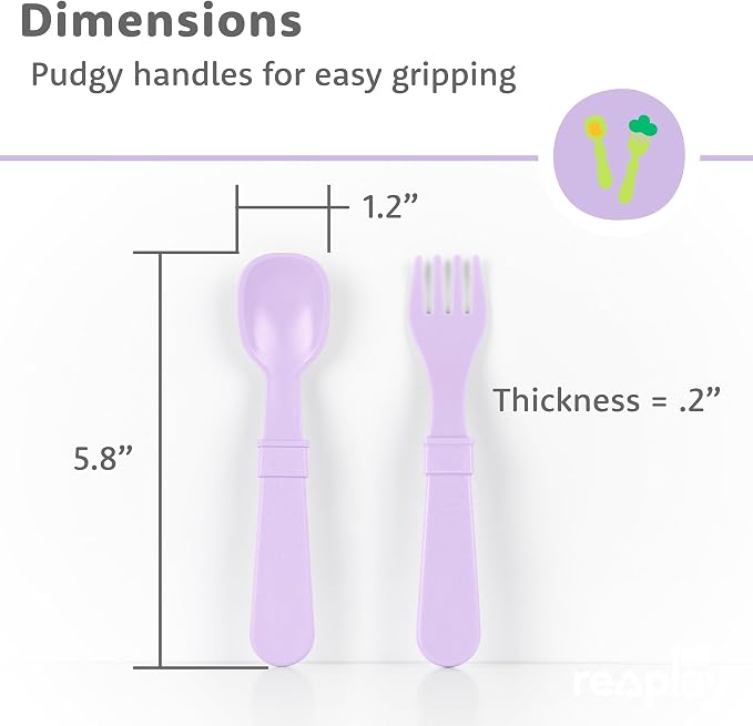 Re-Play Toddler Forks and Spoons Set - Image 8