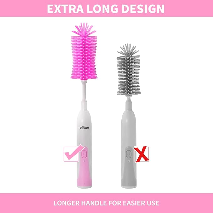 Electric Bottle Brush Cleaner, Portable Electric Baby Bottle Brush Cleaner - Image 2
