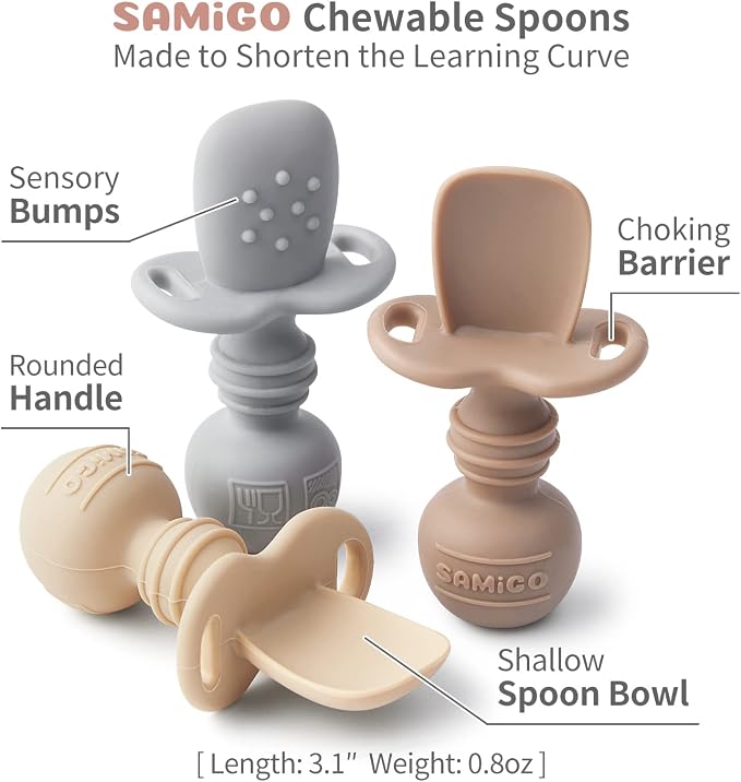 SAMiGO Silicone Baby Utensils - Image 4