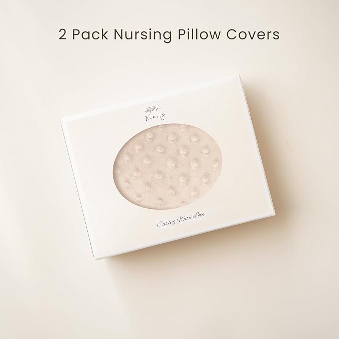 Konssy 2 Pack Nursing Pillow Covers, Soft and Comfortable Nursing Cover - Image 6