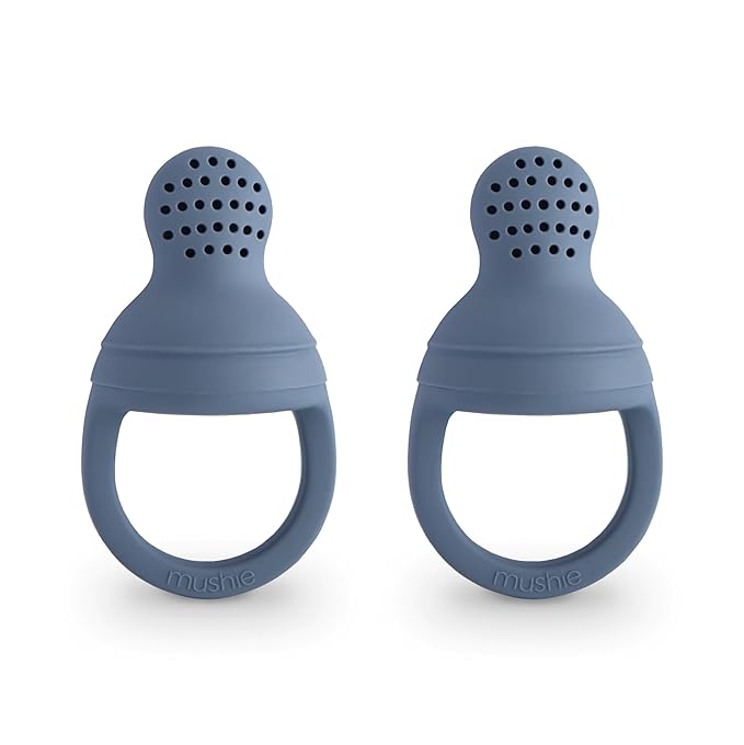 mushie Silicone Baby Fresh Fruit & Food Feeder Pacifier | 6 Months+ by mushie