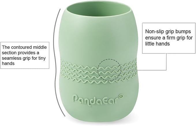 PandaEar Silicone Baby Feeding Set| 2 Pack Silicone Divided Suction Plate and 2 - Image 5