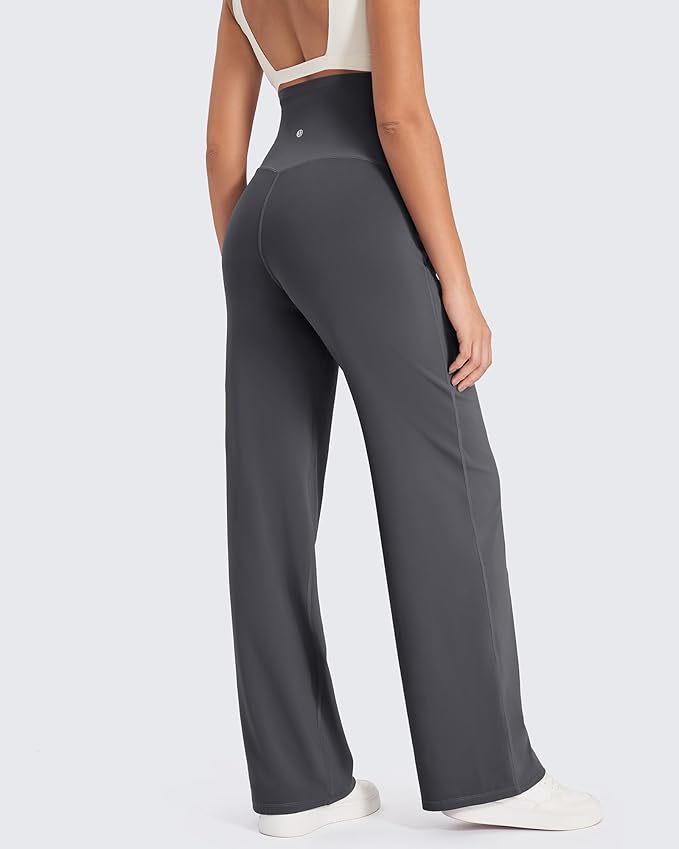 G4Free Maternity Pants Over The Belly Yoga Dress Work Pregnancy Pants Stretchy - Image 7