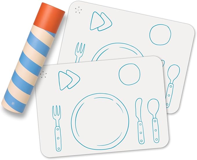APLAINR Montessori Placemat for Kids, Silicone Mats for Toddlers, Table Setting by APLAINR