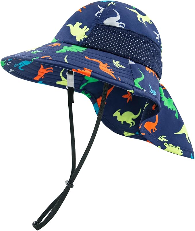 XIAOHAWANG Girls Sun Hat Baby Beach Hats Boys UPF 50+ Kids Summer Protection by XIAOHAWANG