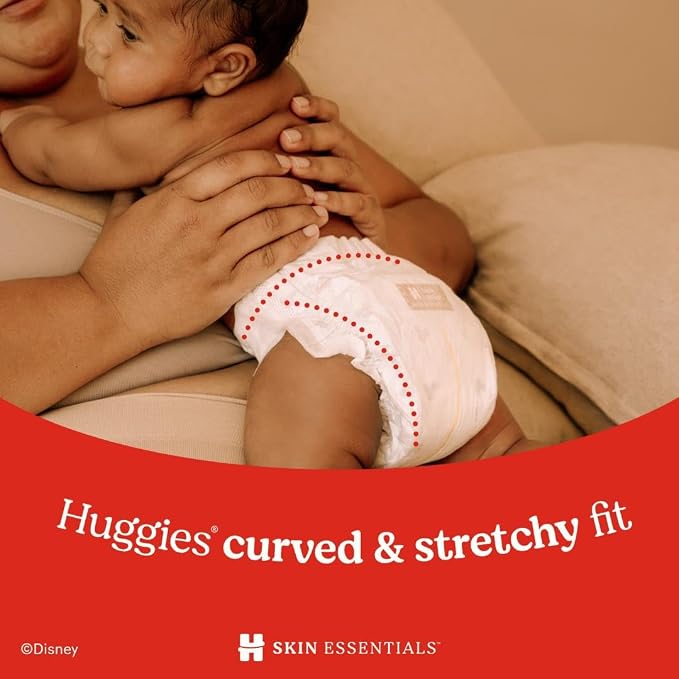 Huggies Size 1 Diapers, Skin Essentials Baby Diapers, Size 1, Packaging May Vary - Image 9