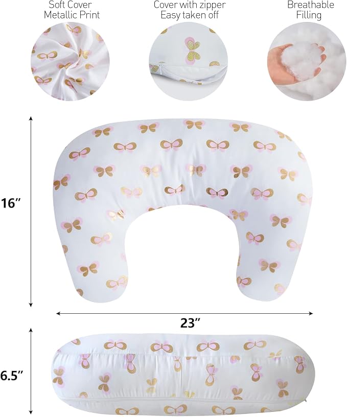 Little Grape Land Nursing Pillow, Upgraded Breast Feeding Pillow - Image 5