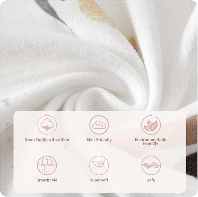 100% Organic Cotton Soft 0-6 Months Unisex Footless Newborn Baby Sleepers - Image 7