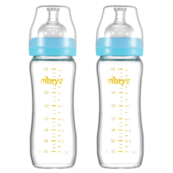 Matyz Glass Breastmilk Baby Feeding Bottle by Matyz