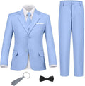 Boys Suit Set Slim Fit Kids Formal Suits Toddler Tuxedo Wedding Prom Classic by FxzpiodiMENSSUITS