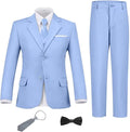 Boys Suit Set Slim Fit Kids Formal Suits Toddler Tuxedo Wedding Prom Classic by FxzpiodiMENSSUITS