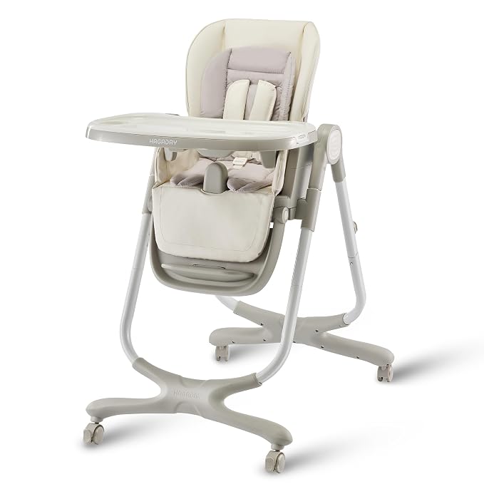 6 in 1 Convertible High Chairs for Babies and Toddlers, Portable High Chair by HAGADAY