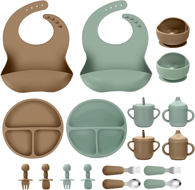 Silicone Baby Feeding Set, Eating Essentials Utensils by Unknown