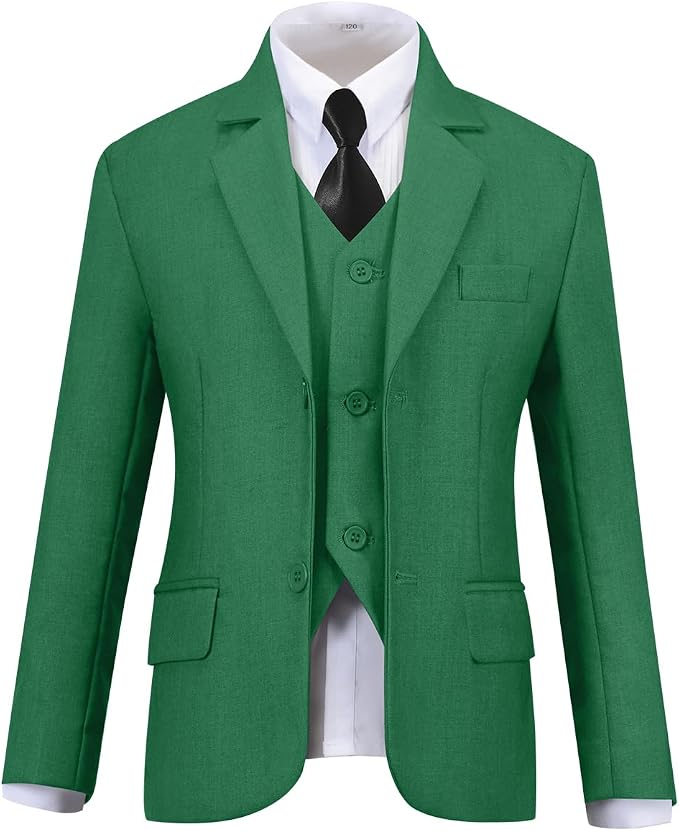 Visaccy Boys Suits Slim Fit Dress Clothes Ring Bearer Outfit - Image 3