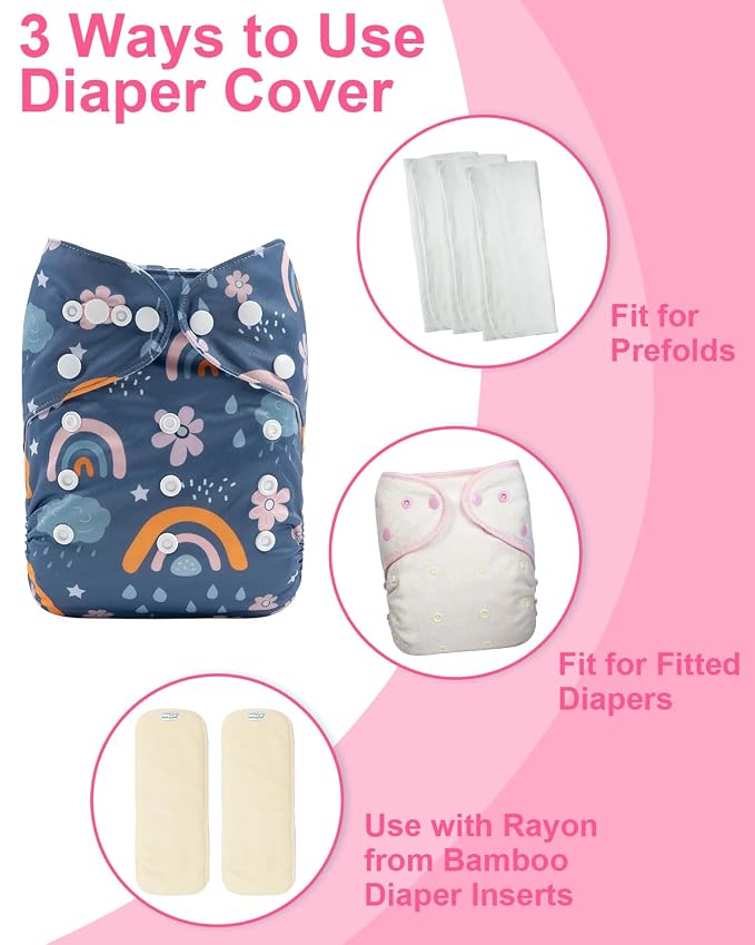 babygoal Cloth Diaper Covers 6 Pack - Image 4