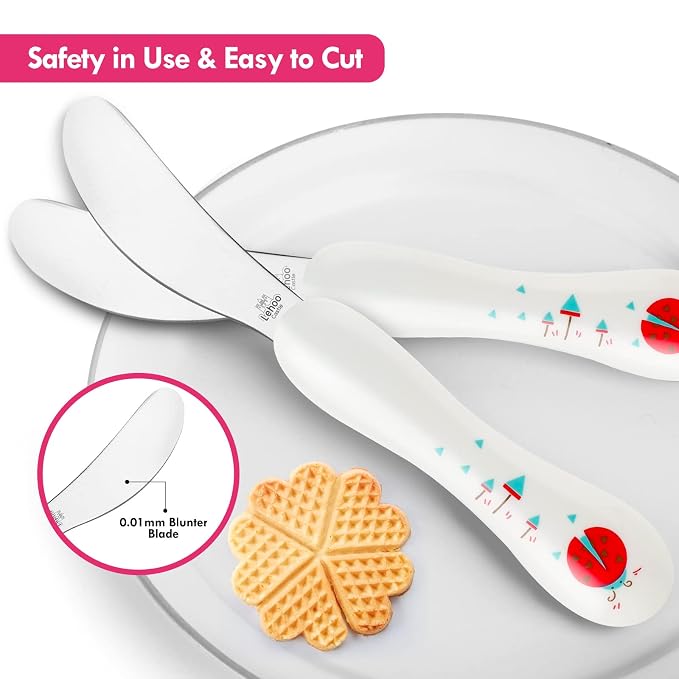 Lehoo Castle 6 Pieces Toddler Utensils, Kids Silverware - Image 3