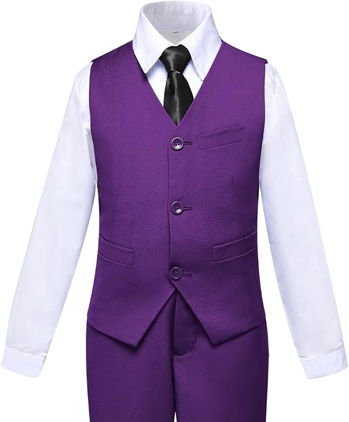 Boys Suit for Kids Tuxedo Suits for Wedding Formal Suit Set Toddler Boy Dress - Image 4