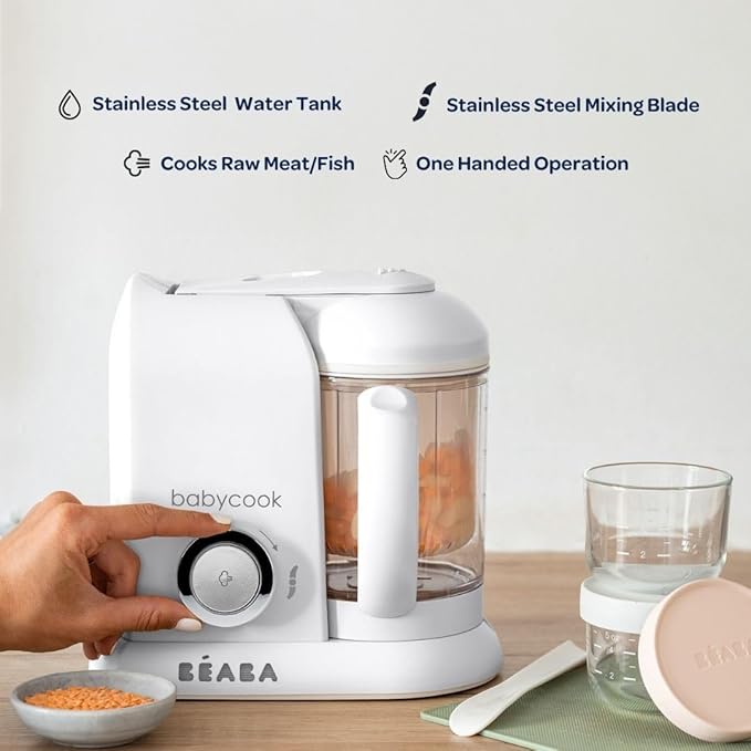 BEABA Babycook Solo 4 in 1 Baby Food Maker, Puree Steamer and Blender - Image 5